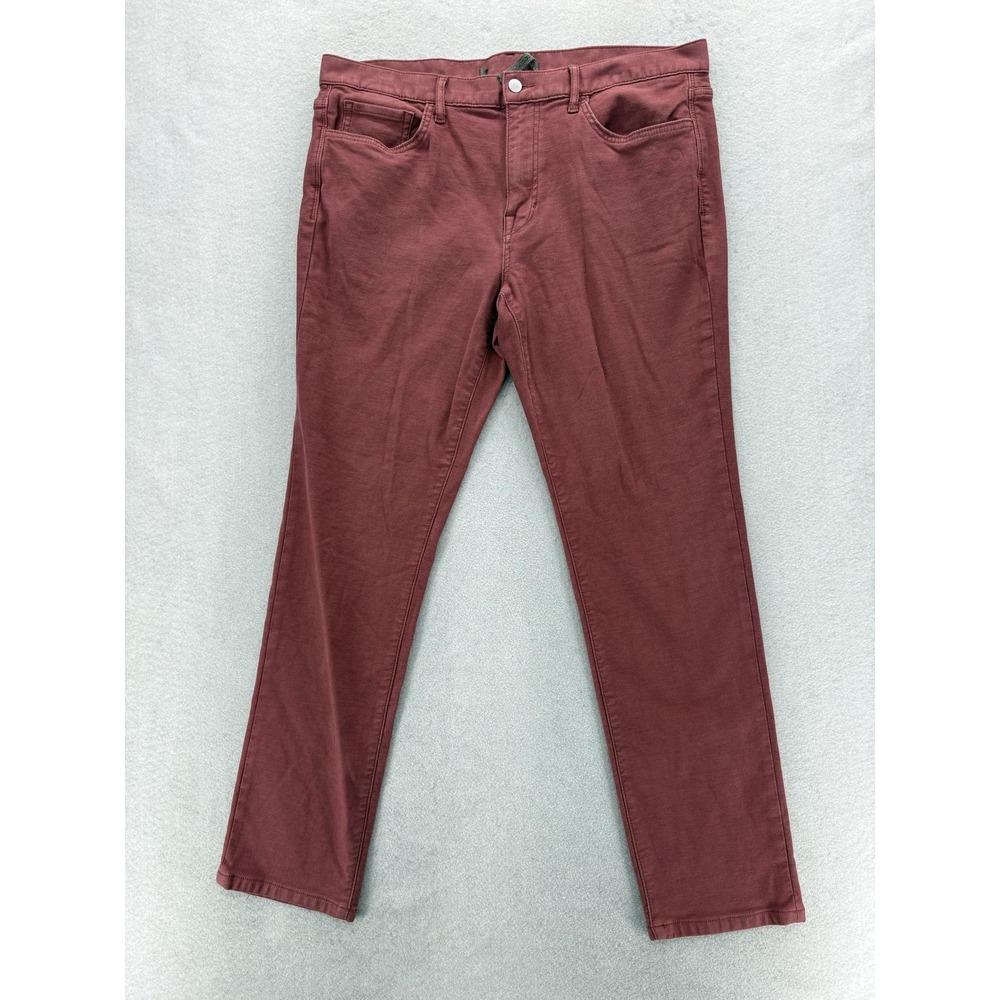 Joes Jeans The Asher Jeans Mens 36x32 Red Slim Tapered Stretch Denim Pants Retro